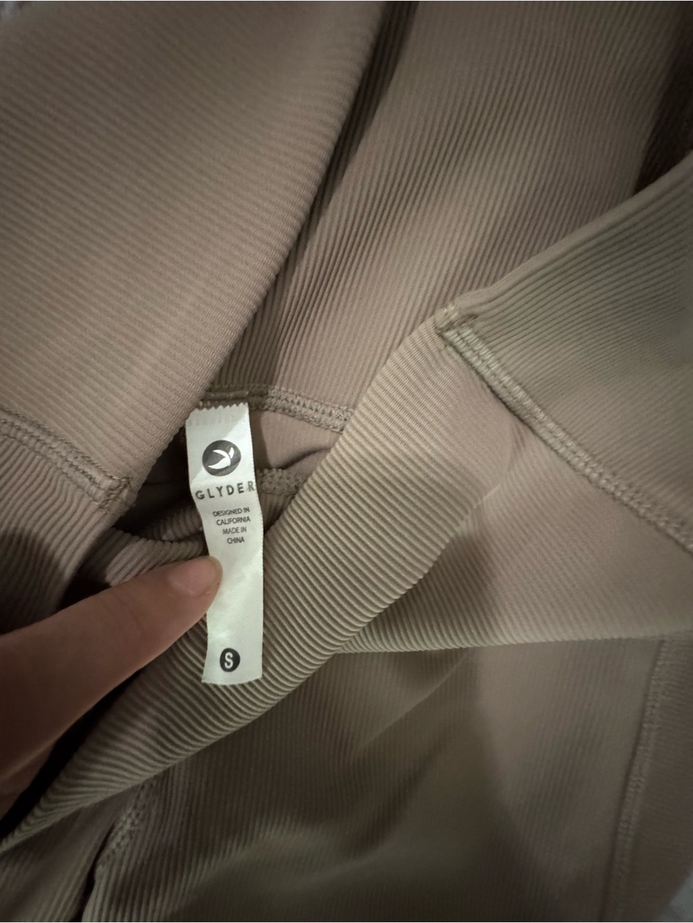 Glyder Ribbed Nude Active Jacket - Picture 3 of 5